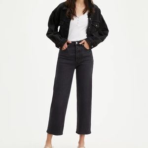 Levi's Straight Ankle Ribcage Jeans - Feelin' Cagey, Inseam 29 Inch